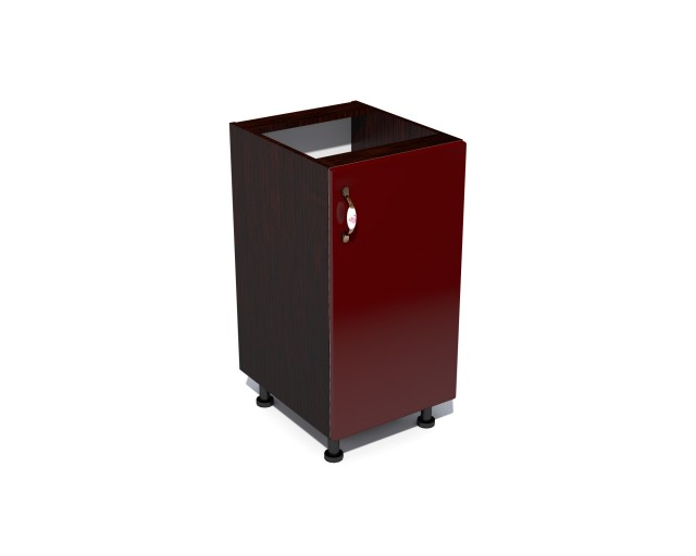 Corp inferior 40 cu 1 usa Zebra MDF rosu simplu Corp inferior 40 cu 1 usa Zebra MDF rosu simplu